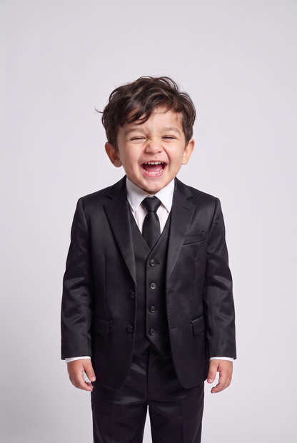 Terno Infantil Poliviscose Preto - Nicolas hero