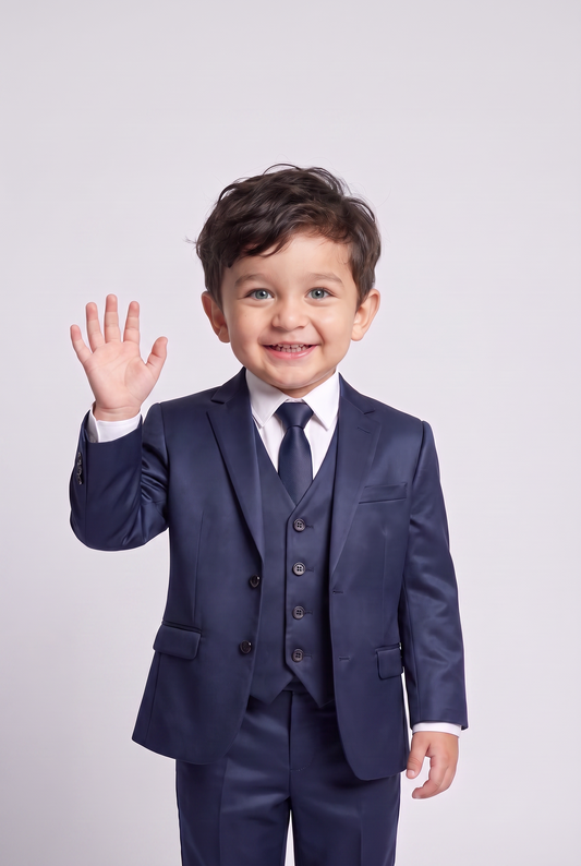 Terno Infantil Poliviscose Azul Marinho - Nicolas hero