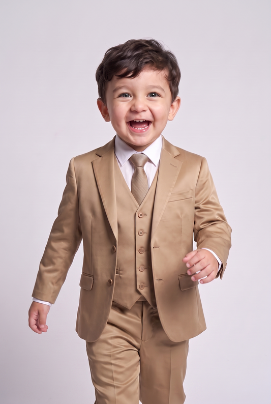 Terno Infantil Poliviscose Caqui - Nicolas hero