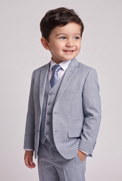 Terno Infantil Melange New Aco - Nicolas hero