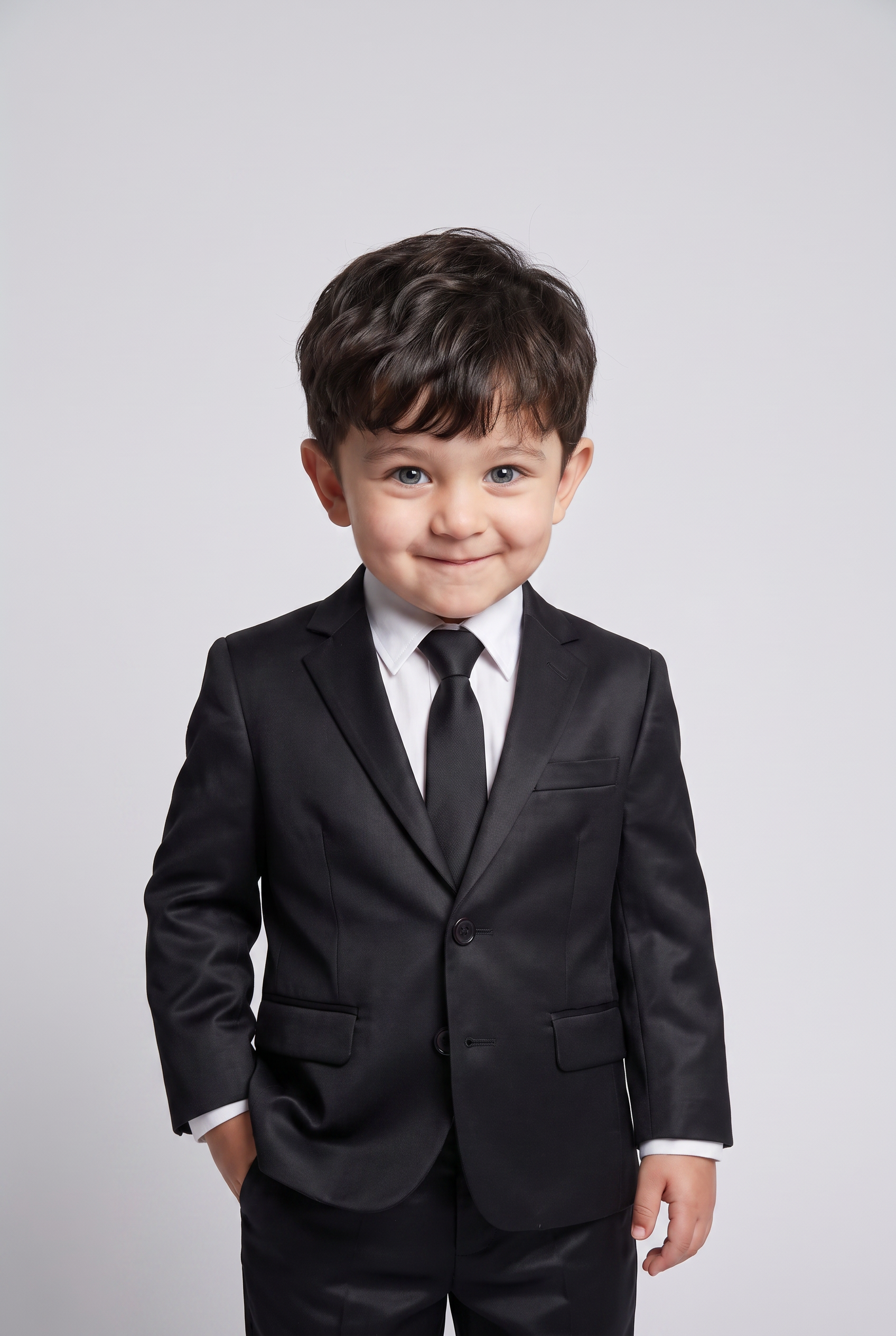 Costume Infantil Poliviscose Preto - Nicolas