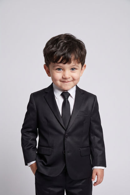 Costume Infantil Poliviscose Preto - Nicolas