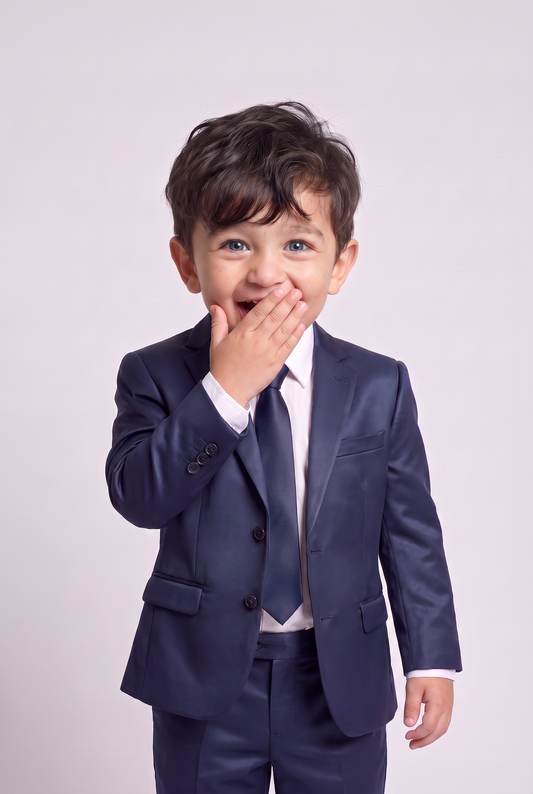 Costume Infantil Poliviscose Azul Marinho - Nicolas