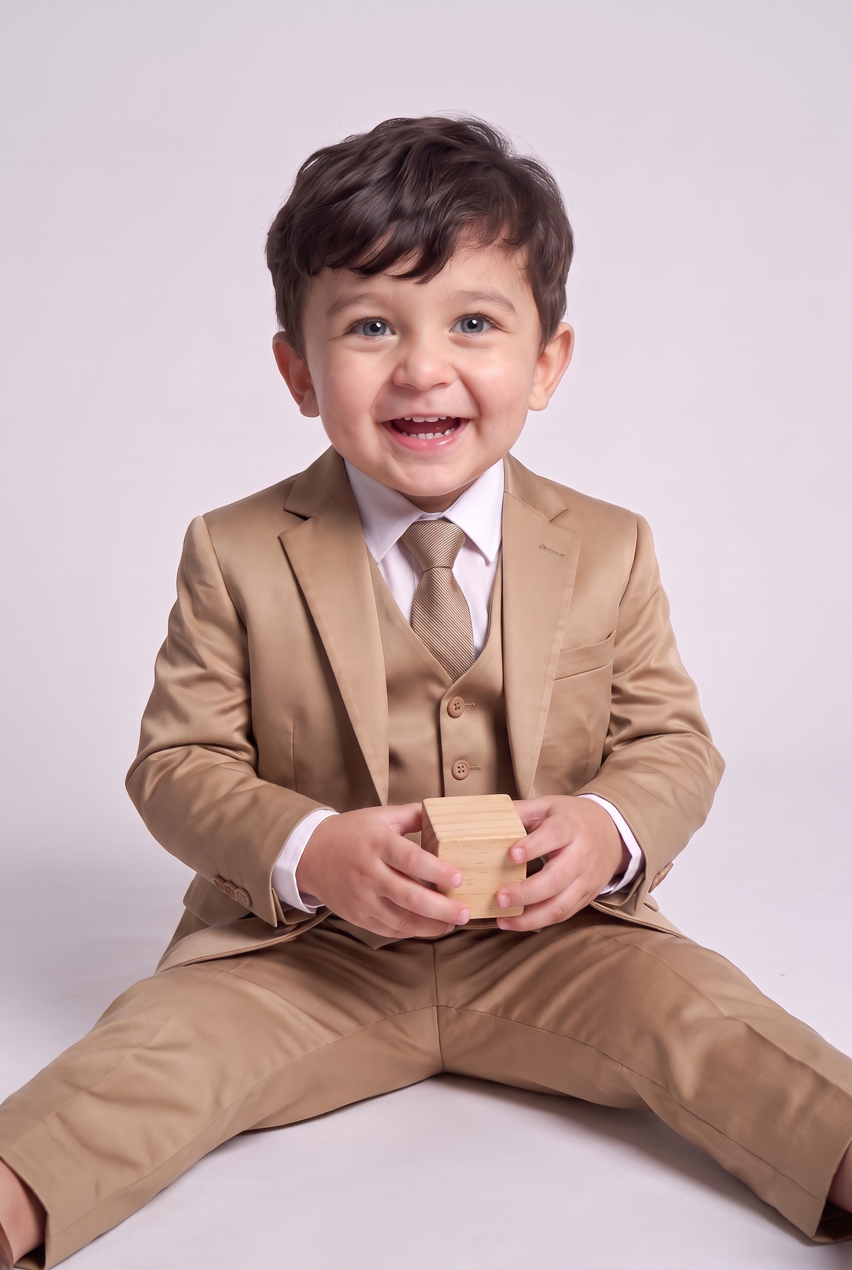 Terno Infantil Slim Italiano Poliviscose Caqui
