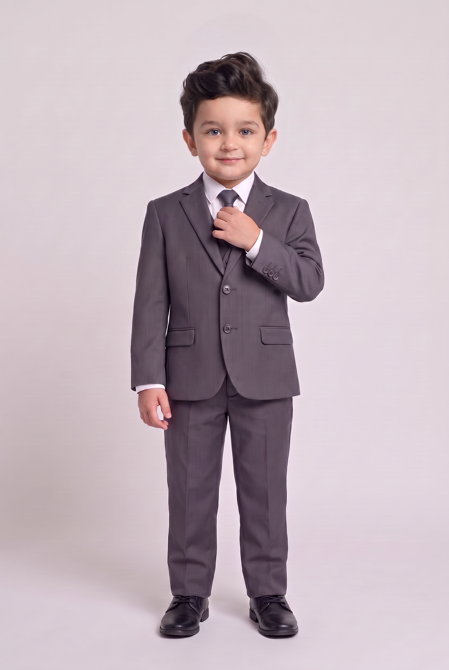 Costume infantil regular italiano microfibra chumbo - corpo inteiro