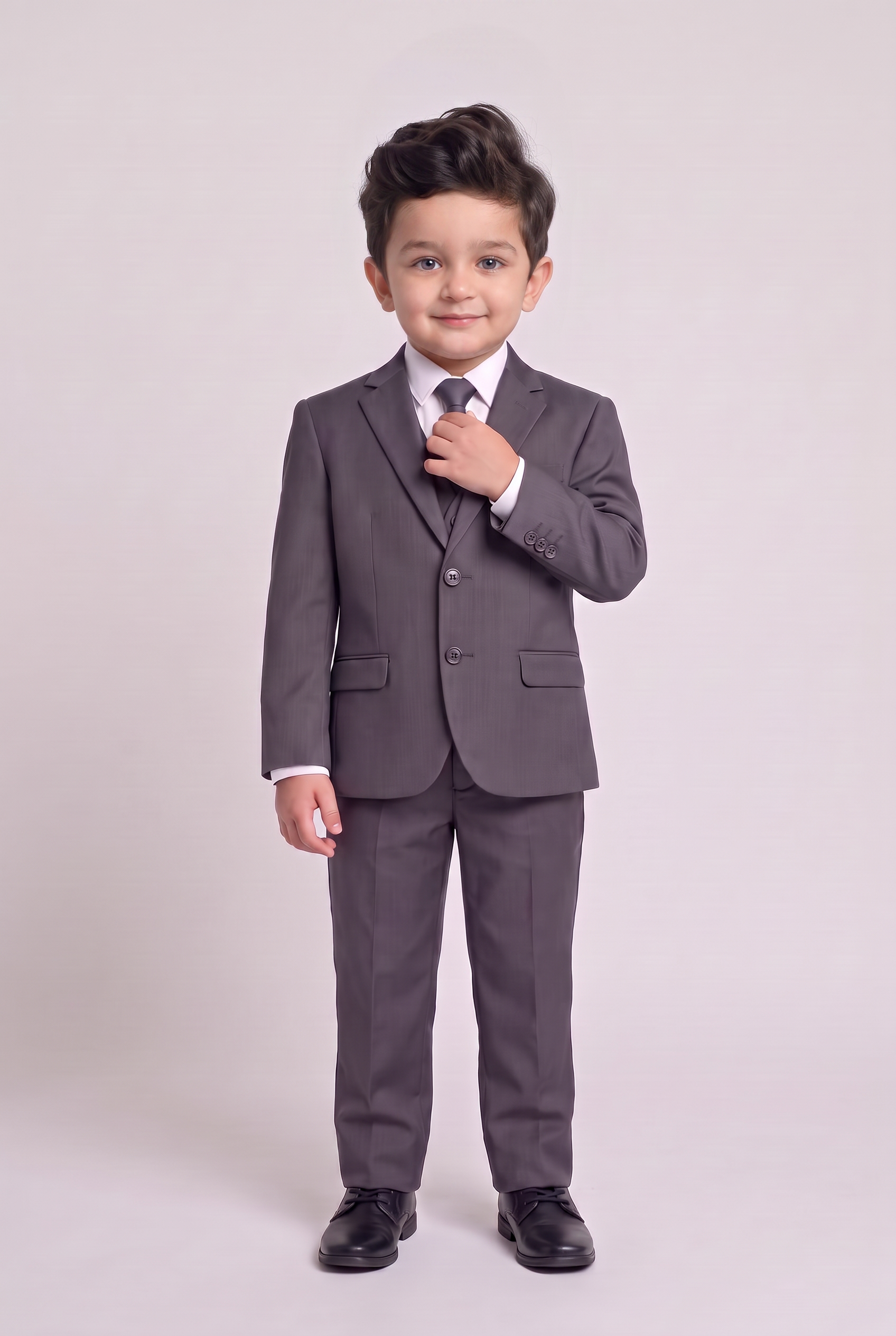 Costume infantil regular italiano microfibra chumbo - corpo inteiro