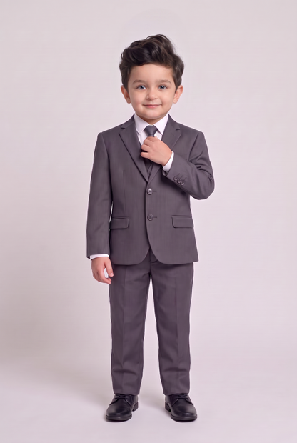 Costume infantil regular italiano microfibra chumbo - corpo inteiro