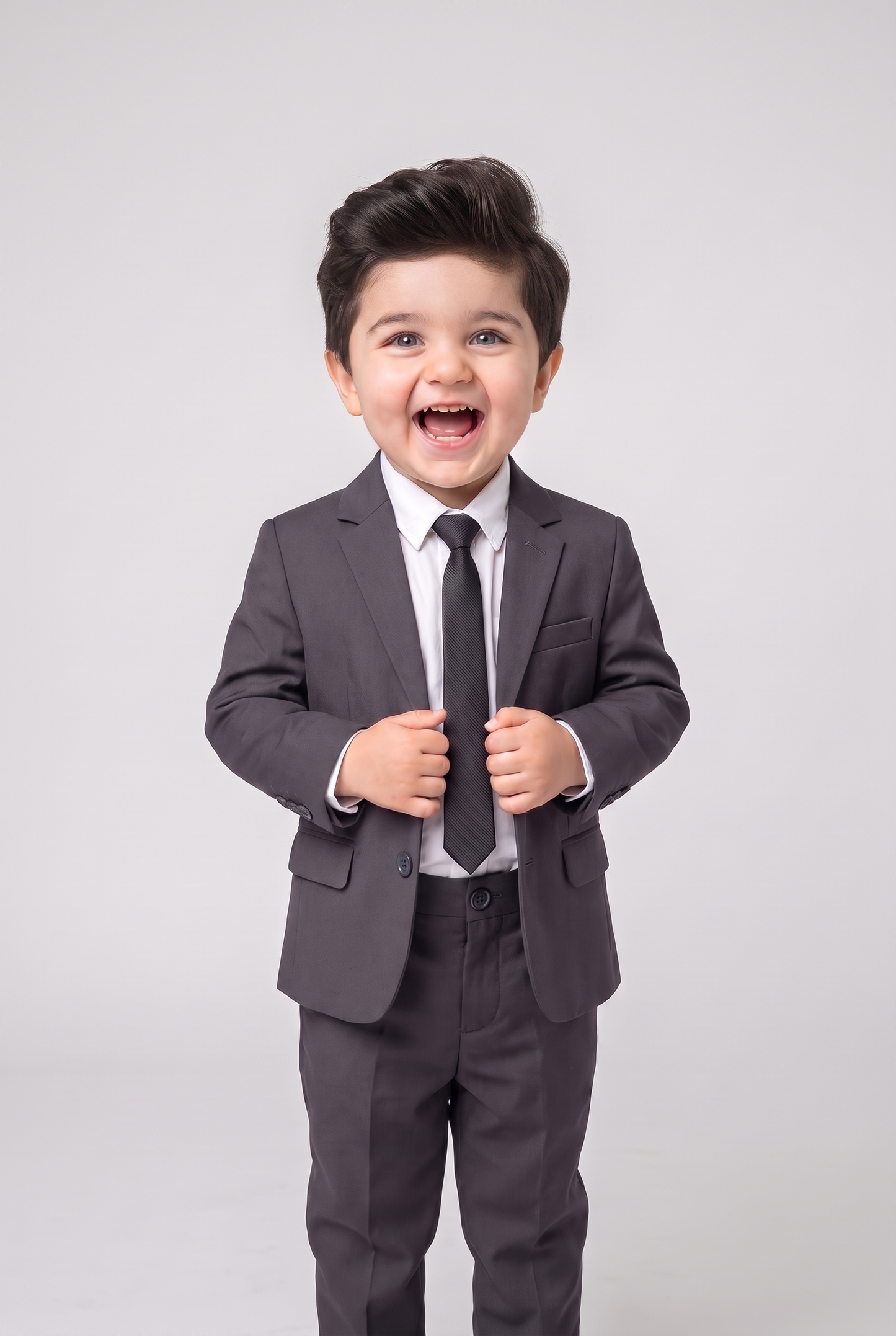 Costume infantil regular italiano microfibra chumbo - sorrindo