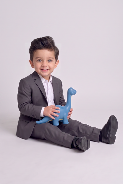 Costume infantil regular italiano microfibra chumbo - sentado