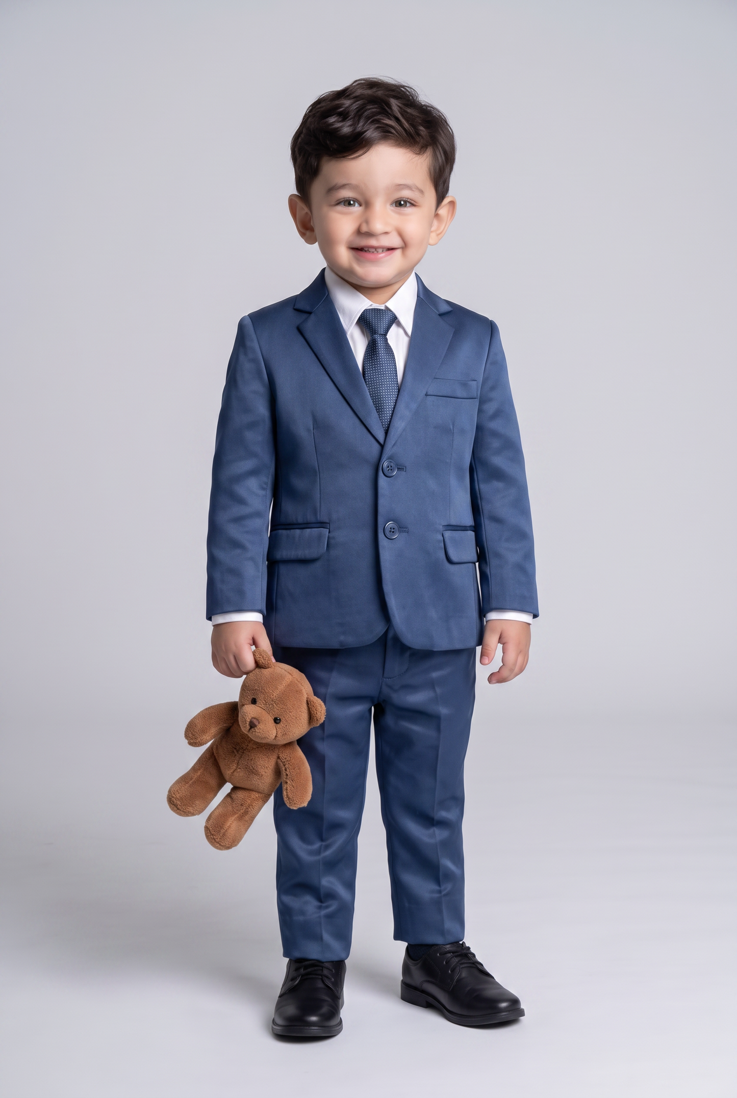 Costume Infantil Slim Italiano Poliviscose Azul Indico - lifestyle com pelucia