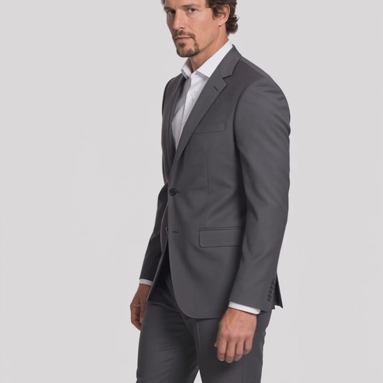 Costume Slim Italiano La Fria - Chumbo em movimento