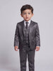 Terno Infantil Poliviscose Chumbo em movimento