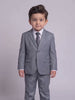 Costume Infantil Poliviscose Cinza Médio em movimento