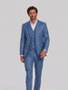 Terno Slim Italiano Poliviscose Azul Índico em movimento