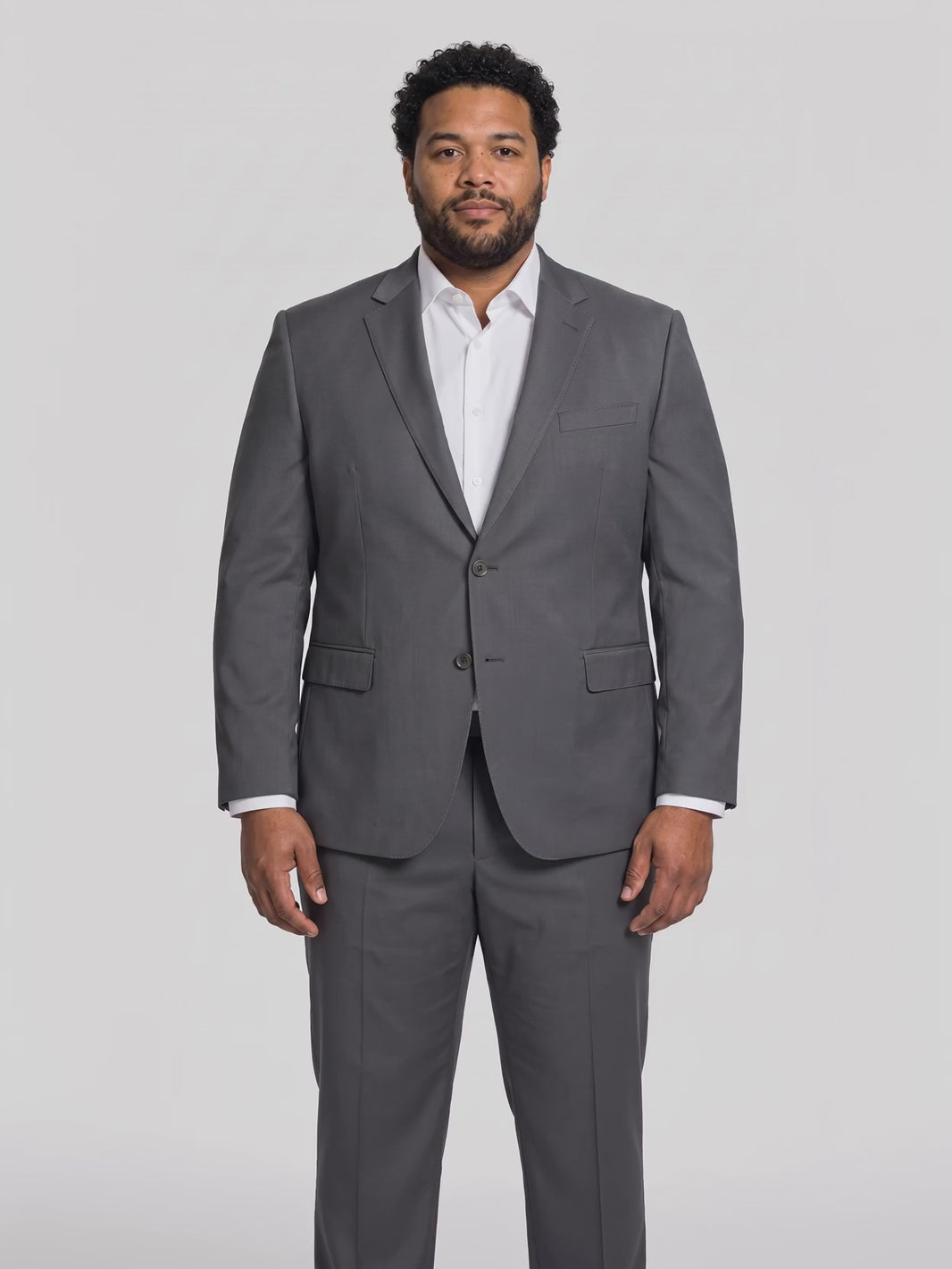Costume Plus Size Microfibra Chumbo em movimento