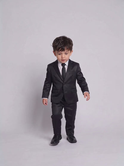 Costume Infantil Poliviscose Preto em movimento