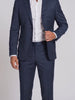 Blazer Poliviscose Azul Marinho em movimento