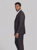 Terno Slim Italiano Poliviscose Preto em movimento