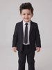 Costume Infantil Microfibra Preto em movimento