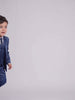 Terno Infantil Poliviscose Azul Indico em movimento