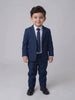 Costume Infantil Microfibra Azul Marinho em movimento