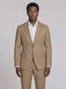 Costume Slim Italiano La Fria - Caqui em movimento