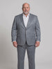 Costume Plus Size Poliviscose Cinza Médio em movimento