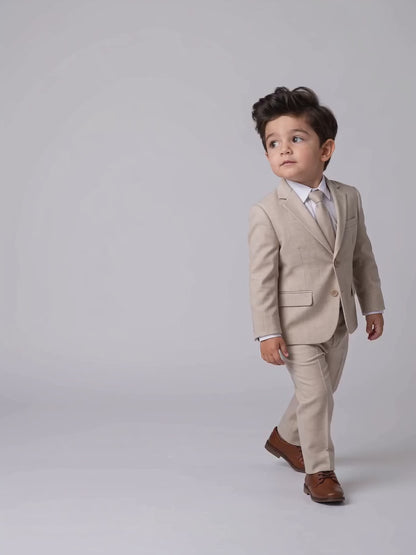 Costume Infantil Melange Bege em movimento