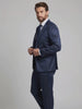 Costume Prada Azul Marinho em movimento