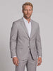 Costume Slim Italiano La Fria - Cinza Claro em movimento