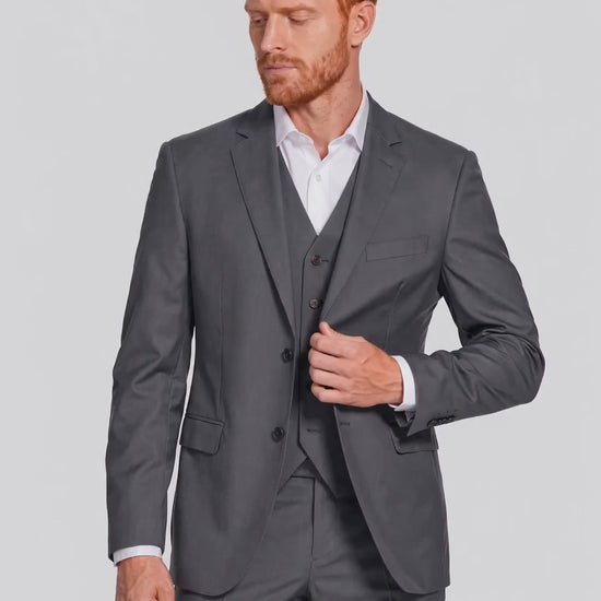 Blazer Poliviscose Grafite em movimento