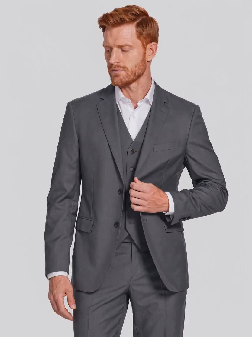 Blazer Poliviscose Grafite em movimento