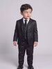 Terno Infantil Poliviscose Preto em movimento