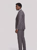 Terno Slim Italiano Poliviscose Chumbo em movimento